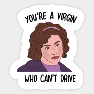 Virgin Who Can’t Drive Sticker